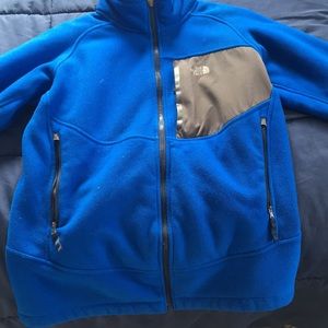Blue North Face with fur on inside but w/ no hood